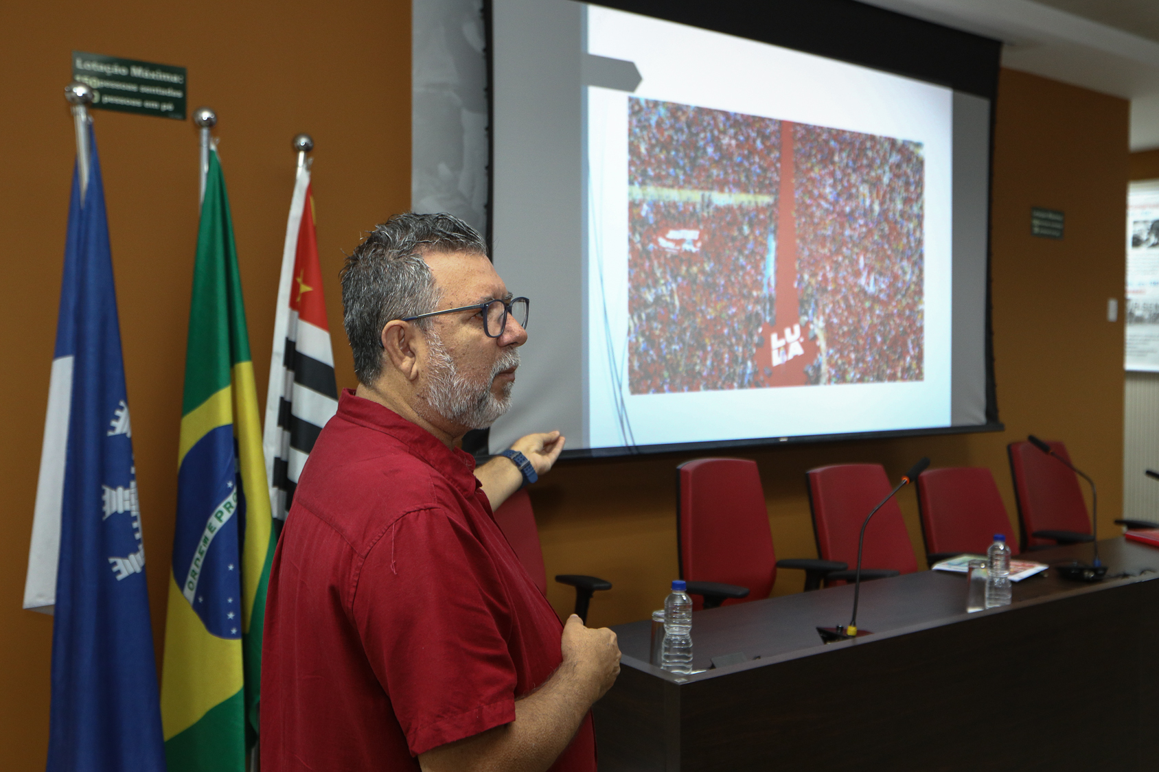Análise de Conjuntura com foco nas eleições 2026 realizado no Sindicato dos Químicos do ABC. 