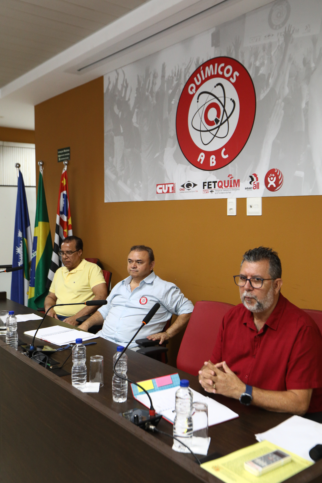 Análise de Conjuntura com foco nas eleições 2026 realizado no Sindicato dos Químicos do ABC. 