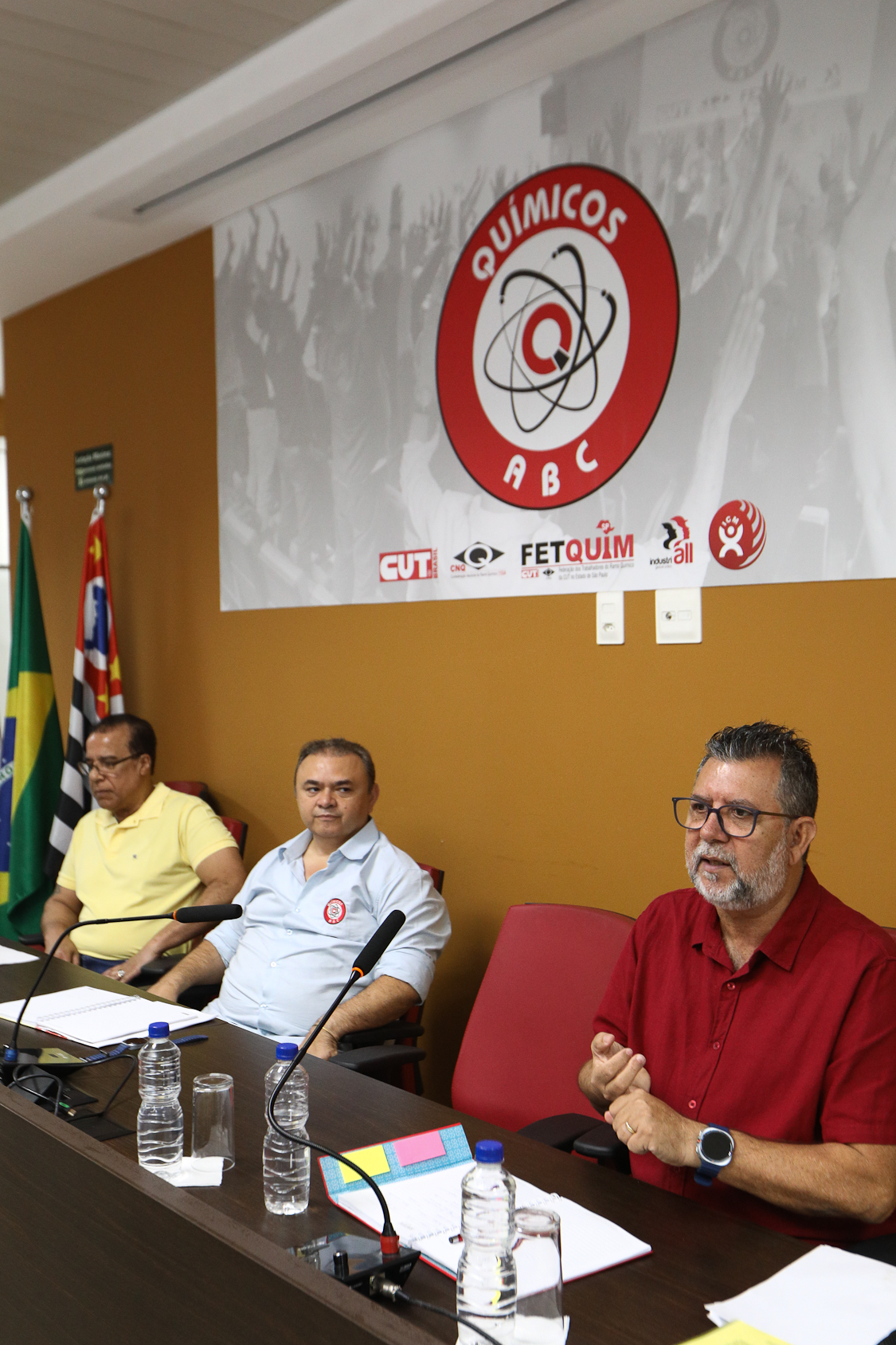 Análise de Conjuntura com foco nas eleições 2026 realizado no Sindicato dos Químicos do ABC. 