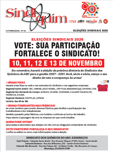 Sindiquim Roteiro das Urnas